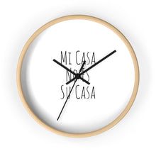 Load image into Gallery viewer, Mi Casa No Es Su Casa Wall Clock