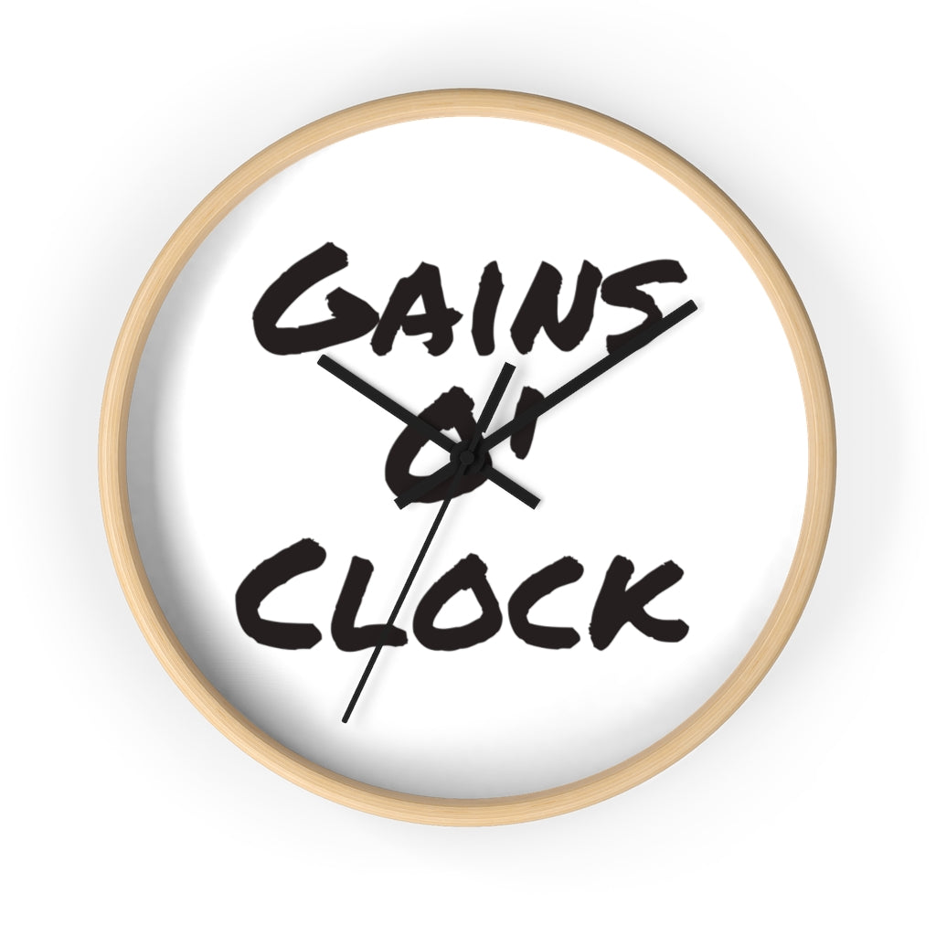 Gains O' Clock Wall Clock